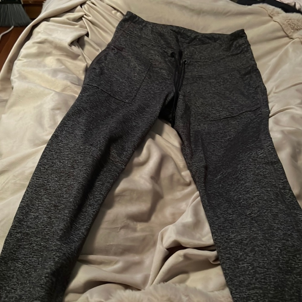 Long grey/black pants for women